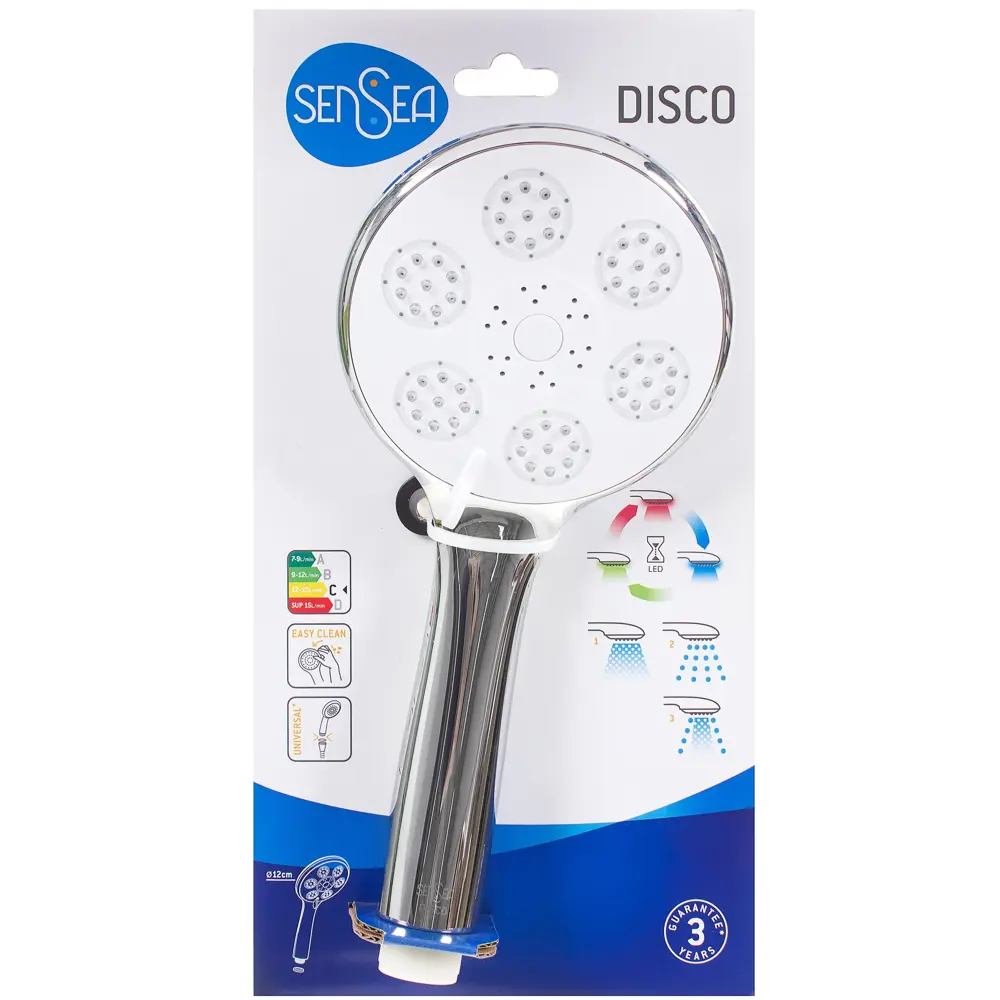 Лейка для душа Sensea Disco 3 режима хром STLM-2078436 - Вид №2