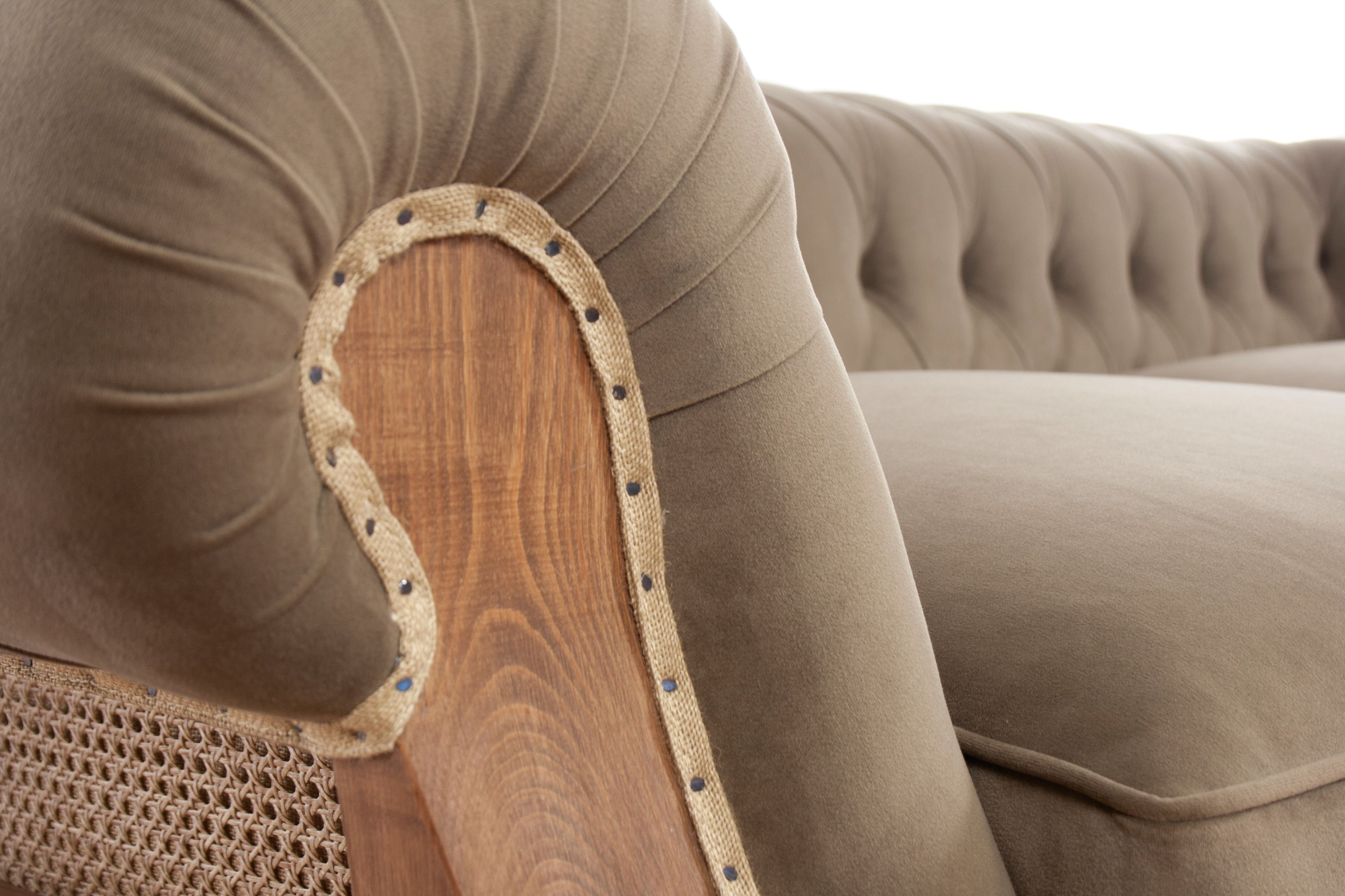 3-местный джутовый диван capitonné CREARTE COLLECTIONS Chesterfield Big Ben Essence ARCH-00005804 - Вид №13