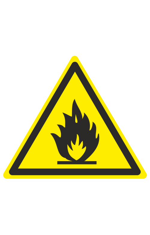 68179 Знак "Пожароопасно. Легковоспламеняющиеся вещества"  Предупреждающие знаки размер 150 х 150 мм Спецодежда 