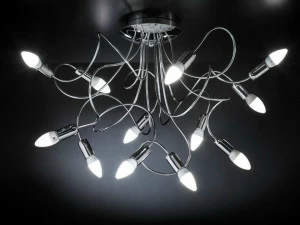 Metal Lux Потолочный светильник из хромированного металла с гибким кронштейном Free spirit classic