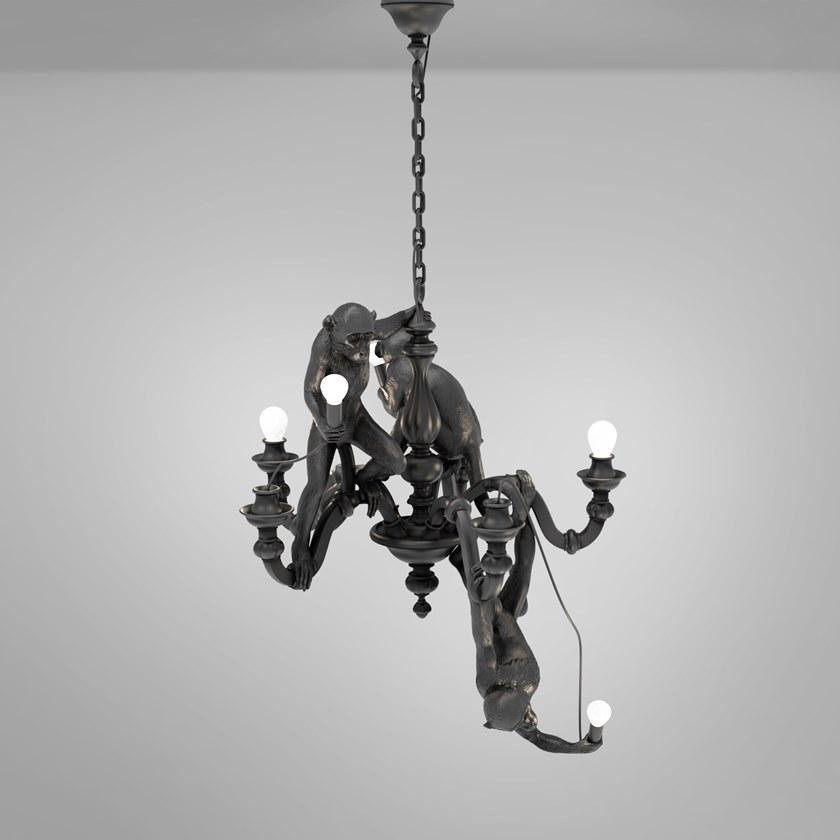Seletti Светодиодная люстра из пластмассы The monkey lamp sun-id-1501264 - Вид №2