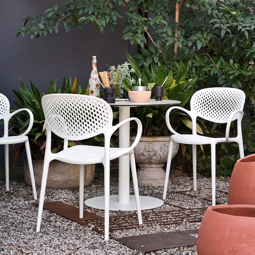 Полипропиленовый стул с открытой спинкой с подлокотниками Connubia ABBY ARCH-00131557 - Вид №3