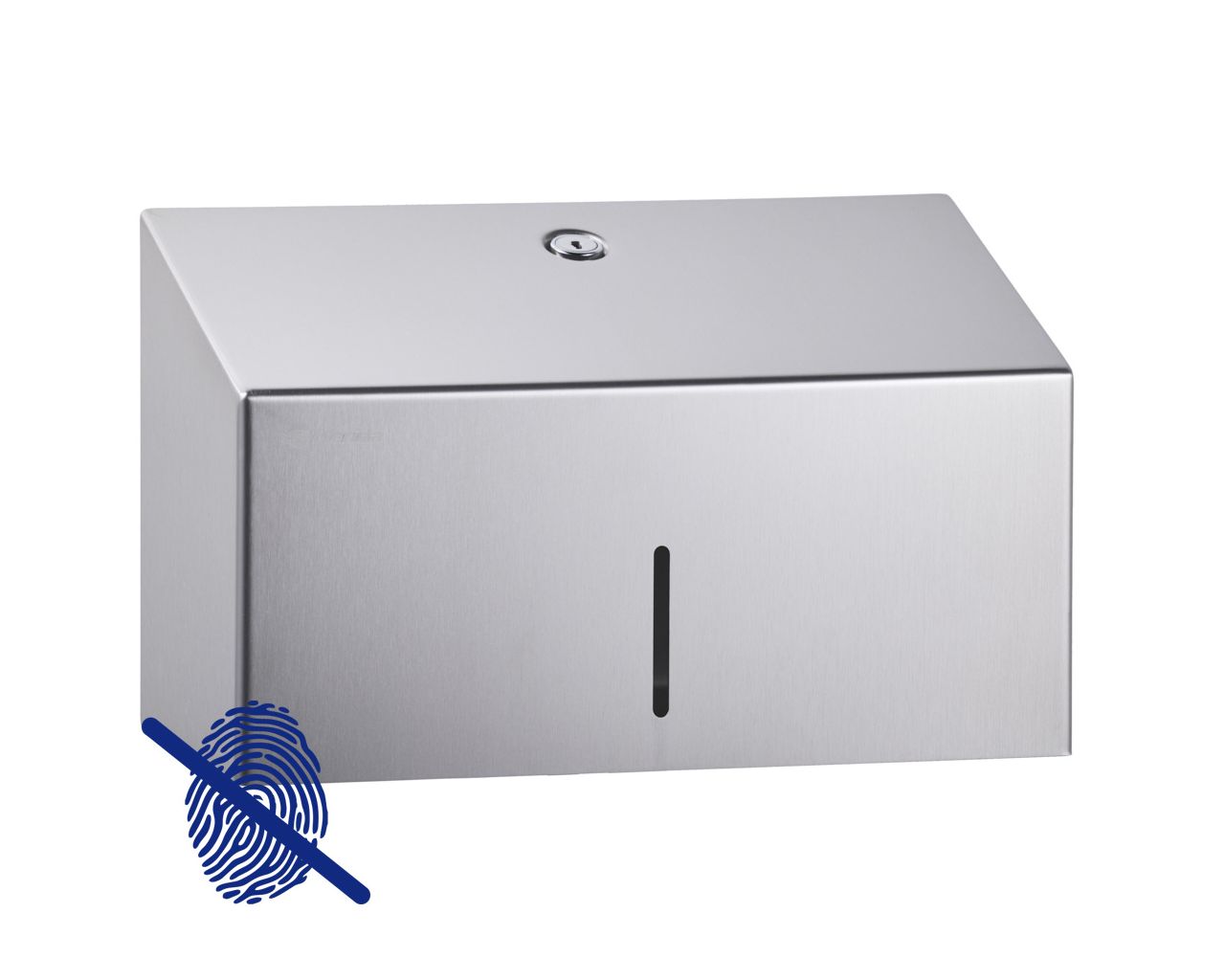 ASM271 Контейнер для бумажных полотенец STELLA Anti-FingerPrint MINI матовая сталь с покрытием FPP Merida 