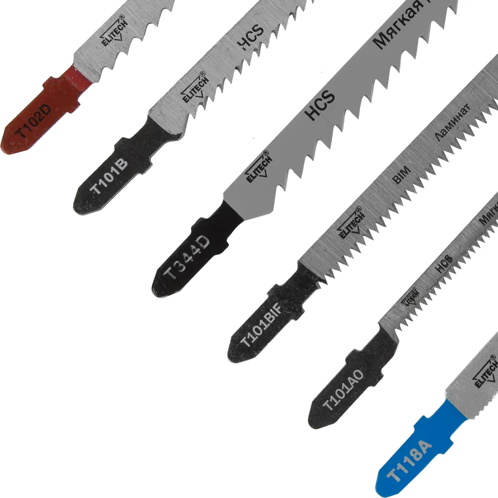 Elitech: Набор универсальных пилок для электролобзика, 6 предметов 84870365 STLM-0056582 - Вид №2