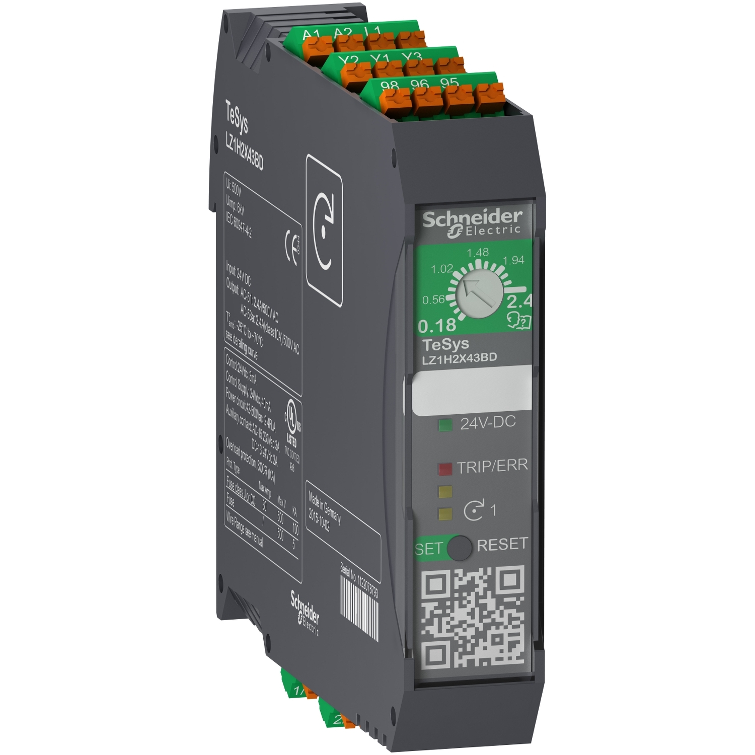 LZ1H6X53FU Пускатель H 1.5-6.5A 110-230В AC пружинные зажимы Schneider Electric TeSys 