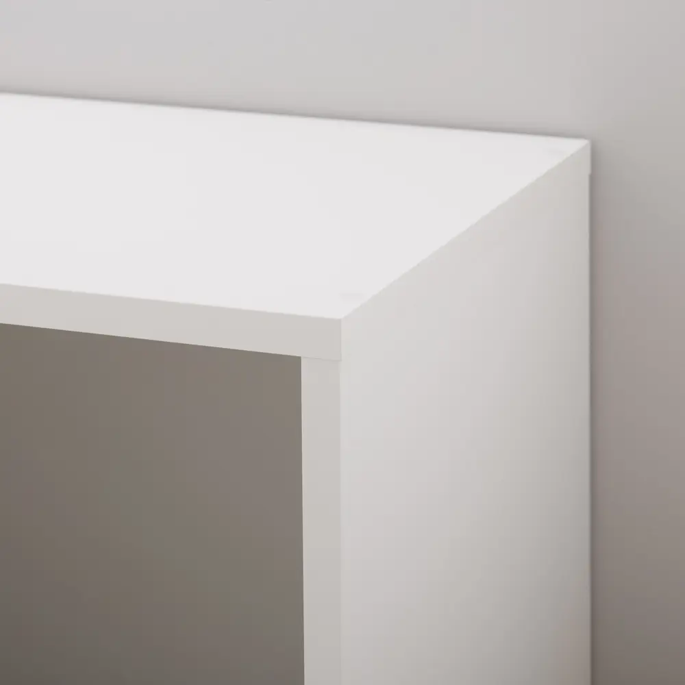 Стеллаж KONSENSA Руан 4 секции 70x70x31.7 см ЛДСП цвет белый STLM-2067497 - Вид №16