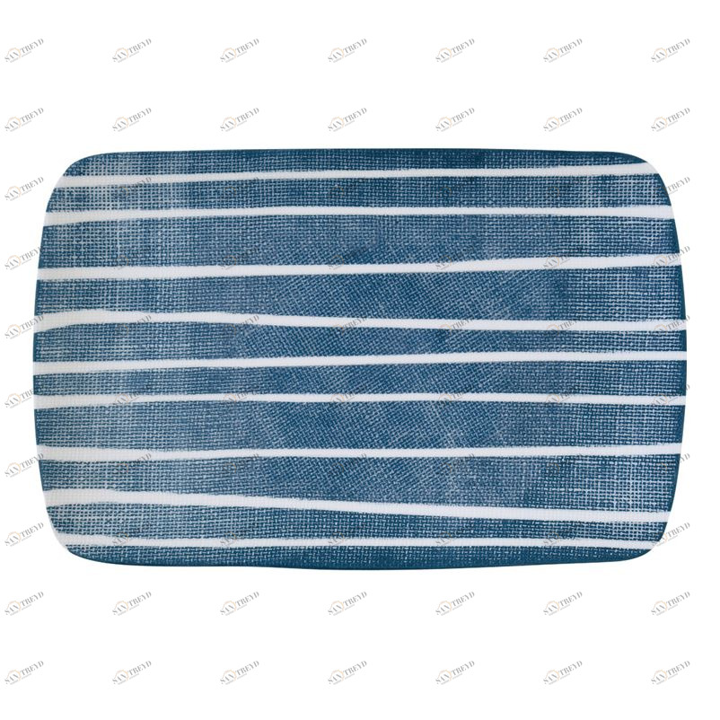 Блюдо фарфоровое прямоугольное синее "Бриз" EASY LIFE БРИЗ 00-3947053 Синий