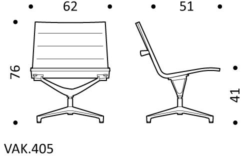 ICF 4-спицевое тканевое кресло с подлокотниками Valea sun-id-1413001 - Вид №6
