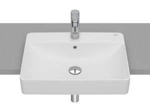 Керамическая раковина с полукругом