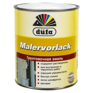 Грунт-эмаль матовая Dufa цвет белый 750 мл