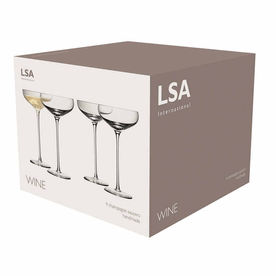 G1154-08-301 Набор бокалов для шампанского wine, 215 мл, 4 шт. LSA International  - Вид №10