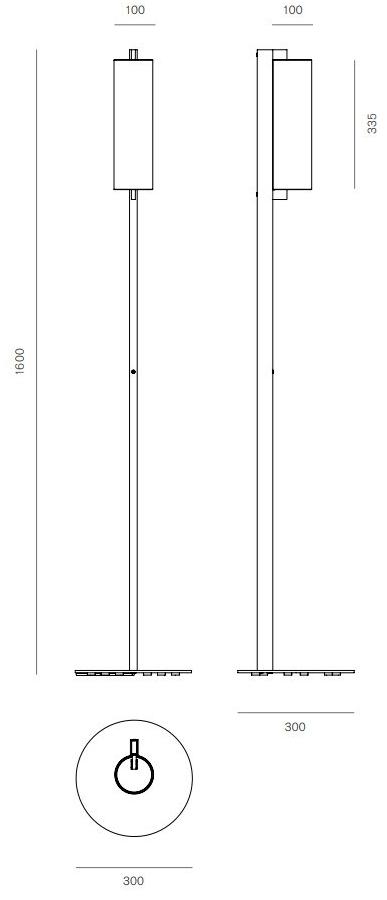 Firmamento Milano Светодиодный торшер из алюминия Phi Ft-040fm-wh - Вид №2