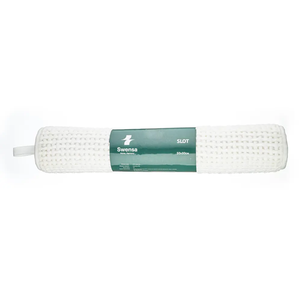 Коврик для ванной SWENSA Slot - мягкий и безопасный белый 50x80 см 89379351 STLM-1490264 - Вид №2