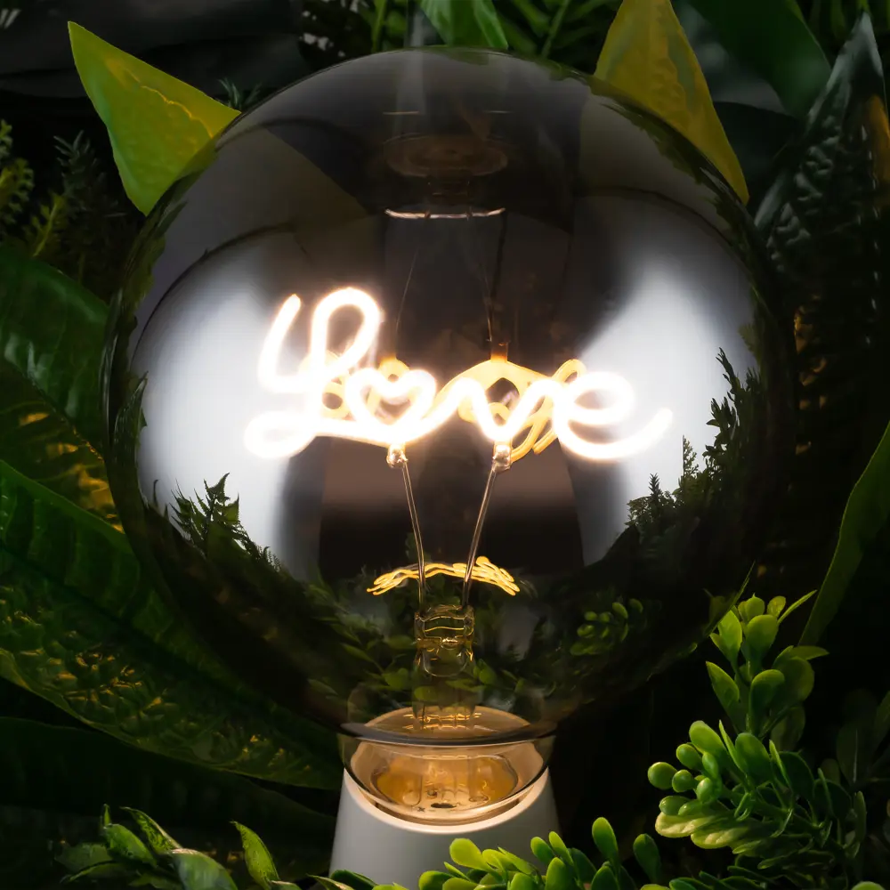 Декоративная филаментная лампа Voltega Love G125 дымчатая 4Вт E27 89345989 STLM-0905440 - Вид №5