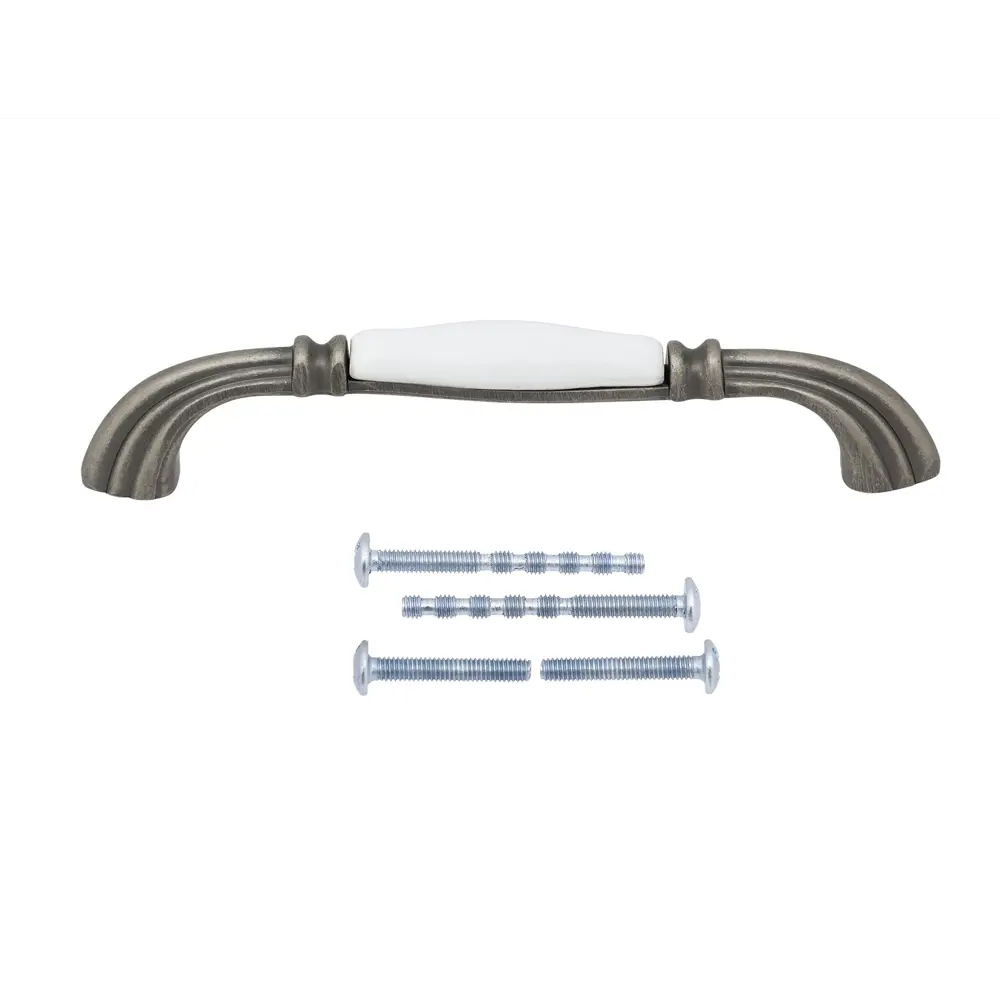 86899572 Ручка-скоба мебельная Dispo ЦАМ 128 мм цвет старое серебро STLM-1012454 PALLADIUM  - Вид №1