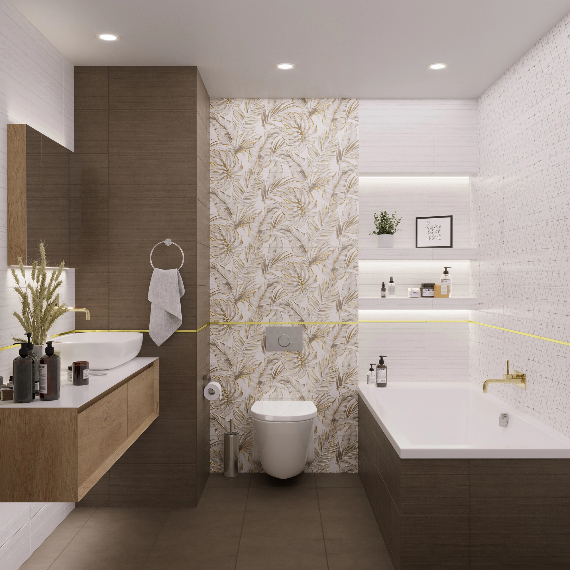 90458326 Плитка настенная Brasiliana GT802VG 50х25см коричневый STLM-0232227 GLOBAL TILE