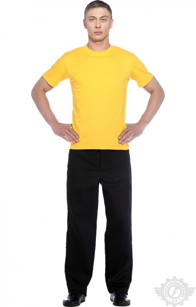 61049 Футболка "Престиж" желтая  Одежда для официантов  размер XS (44) Спецодежда  - Вид №8