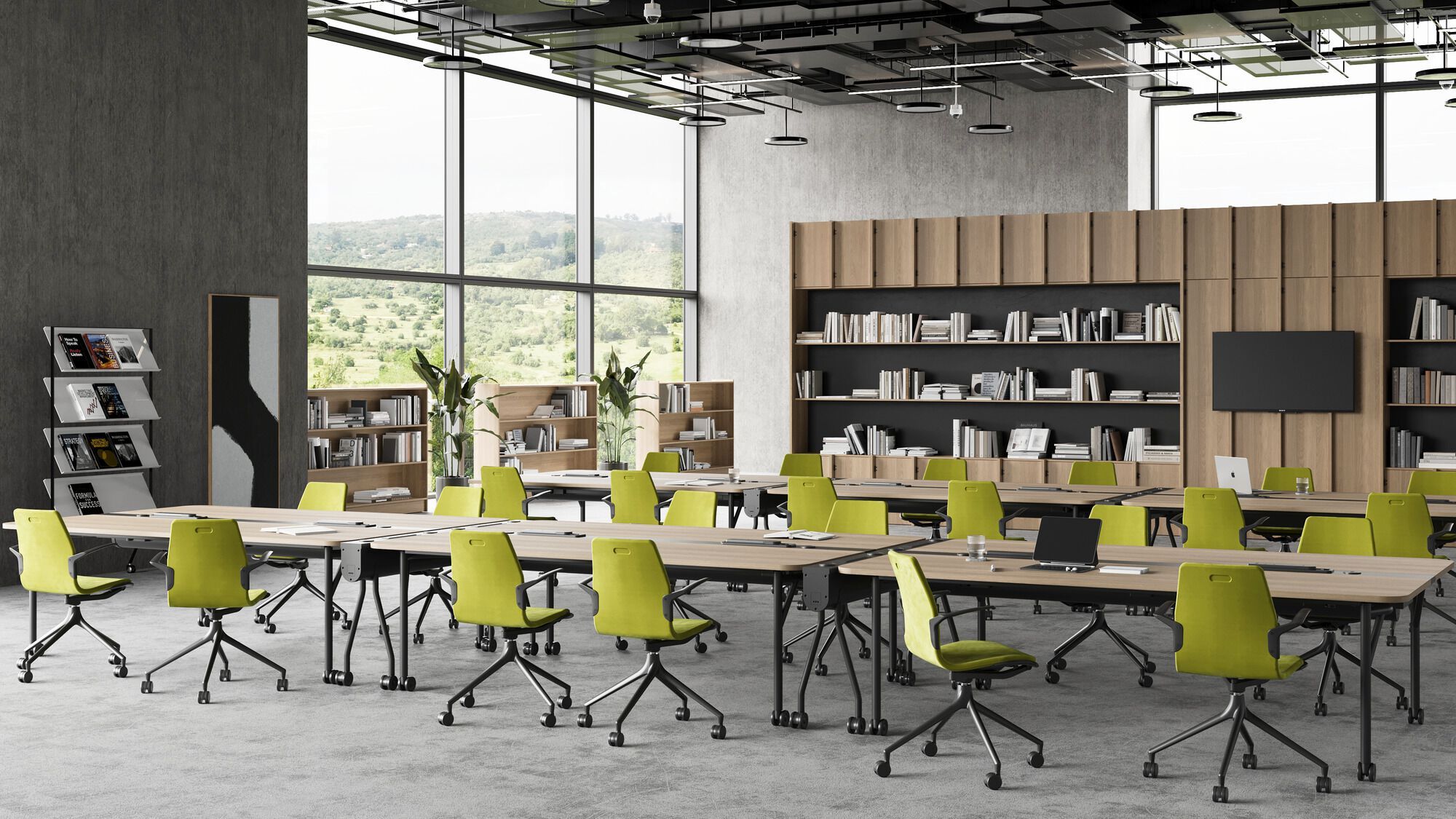 Деревянный квадратный складной стол на колесах Howe Folding Surfaces ARCH-00066352 - Вид №3