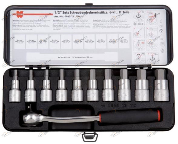 Würth Набор торцевых ключей 1/2 Assortimenti chiavi a bussola 096513 110