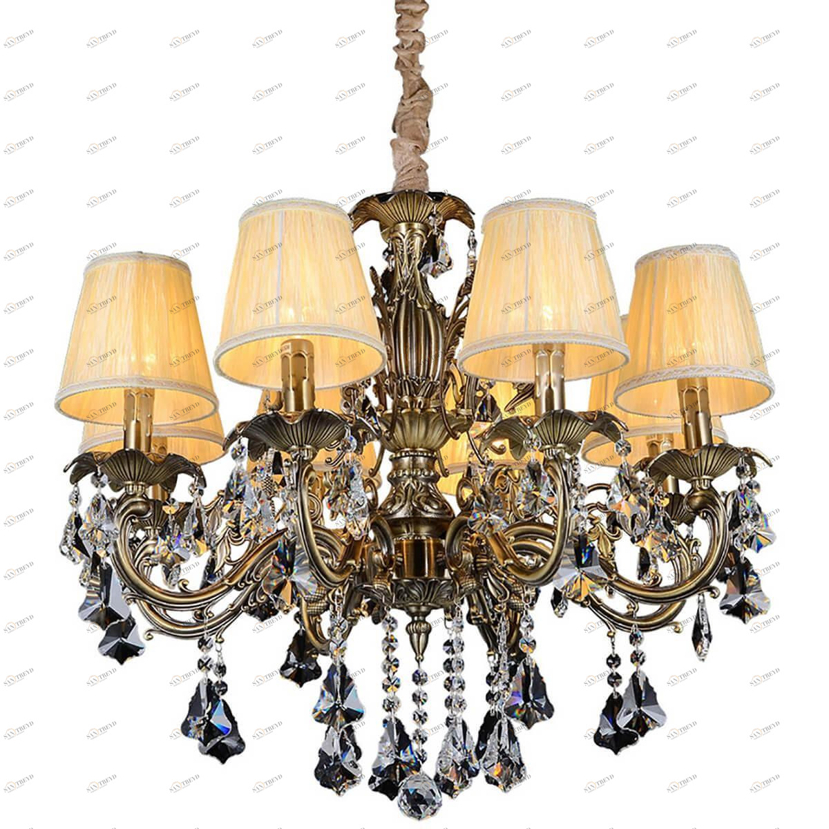 Подвесная люстра Omnilux Catanzaro OML-30813-08 OMNILUX ДИЗАЙНЕРСКИЕ, CATANZARO BRONZE 187092 Бежевый 