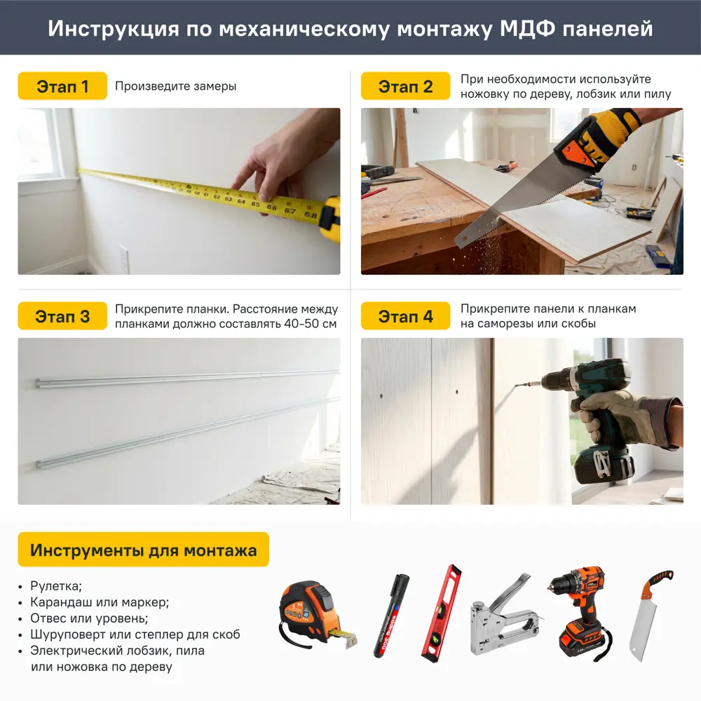 Декоративная панель 3D Stella Эко прямоугольник МДФ цвет белый 2800x27 мм 1 шт 89451572 STLM-2124537  - Вид №6