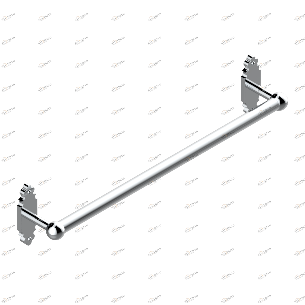 G25-526/60 Держатель для полотенец в виде 1 перекладины Ø25 мм, длина 600 мм Thg-paris 1900 Хром G25-526/60 CAT.A