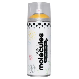 Краска аэрозольная Molecules Меловая цвет жёлтый 520 мл