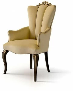 Carpanese Home Мягкое бархатное кресло с подлокотниками Heritage 5111