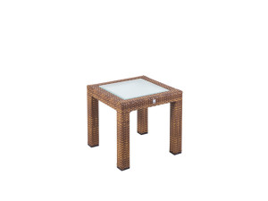 68.00.0328 Журнальный столик Bellini Tobacco - стеклянная столешница - 50 x 50 Mbm