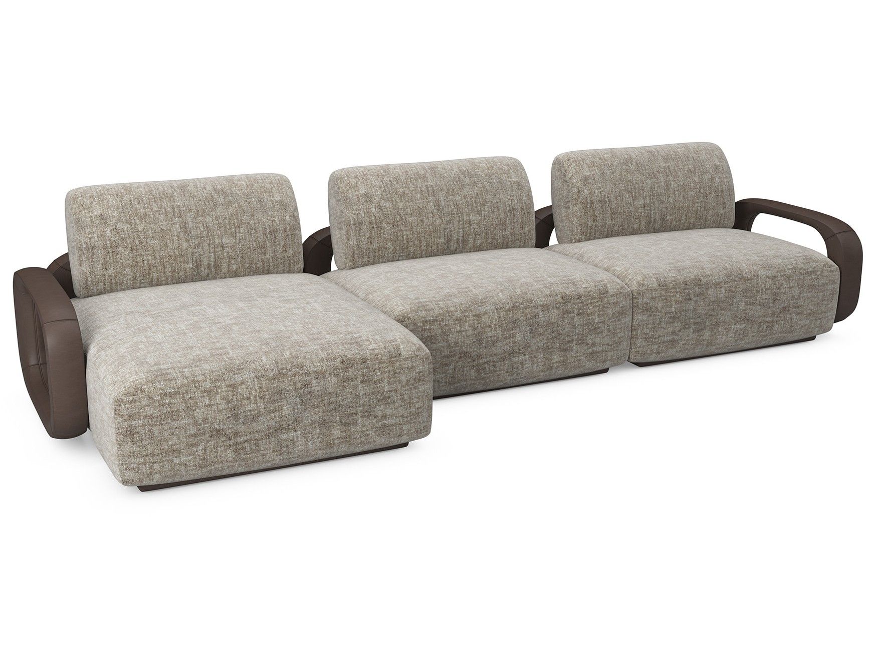 Тканевый диван с полуостровом Sicis LIBERTI ARCH-00107173 - Вид №1