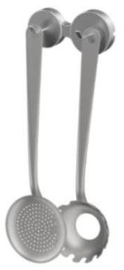 Mat Inter Алюминиевый держатель для кухонной утвари Bubble Ad00.10166 - Вид №2