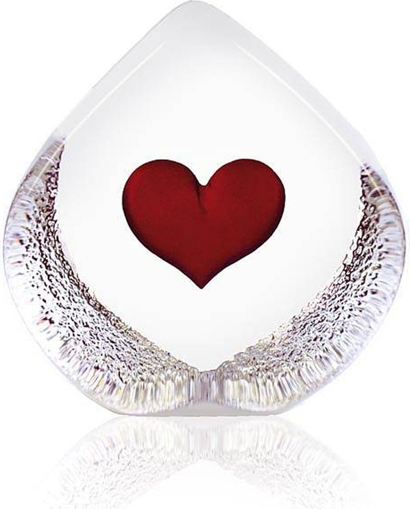 10666111 MALERAS Скульптура MALERAS "Сердце", 5,5см, хрусталь Хрусталь 
