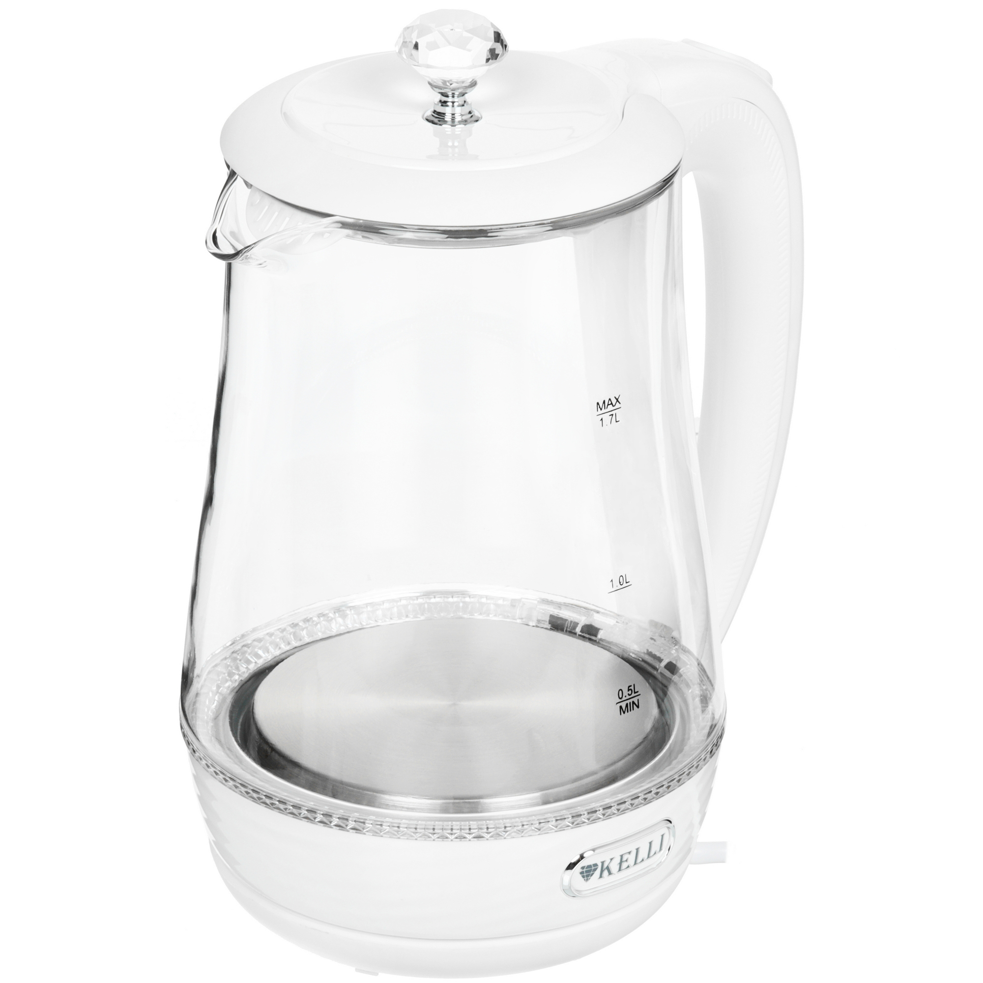 5358106 Электрочайник KELLI KL-1404 белый STDN-0024289 - Вид №2