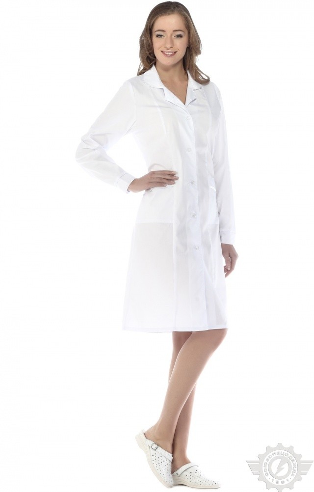 65780 Халат "Татьяна" белый  Медицинская одежда  размер 52/170-176 Спецодежда  - Вид №2