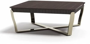 Capital Collection Низкий квадратный журнальный столик из стали и дерева