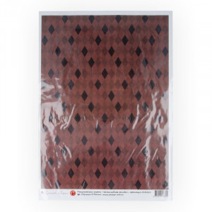 013421 Декупажная карта 21 x 29.7 см "Шоколадные ромбы" Чип-Арт