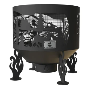 91209339 Костровая чаша Fire-House Охота и рыбалка d600 с зольником и защитной сварной сеткой сталь 60x57x60 см STLM-0958772