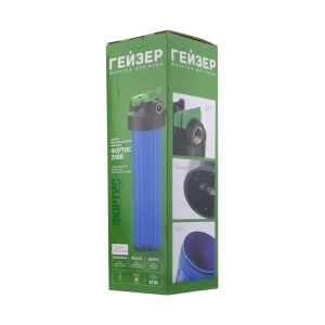 Корпус магистрального фильтра Гейзер Фортис ВВ20 для ХВС 1" ПВХ