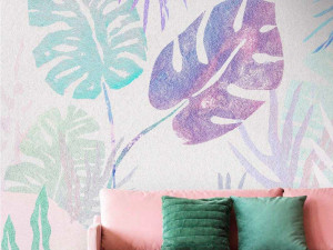 Тропические обои ПВХ бесплатно, экологически чистые, моющиеся