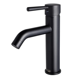 91680399 Смеситель для раковины Maxonor pure life Pl1087-7 PL1087-7 однорычажный цвет черный матовый STLM-0981361