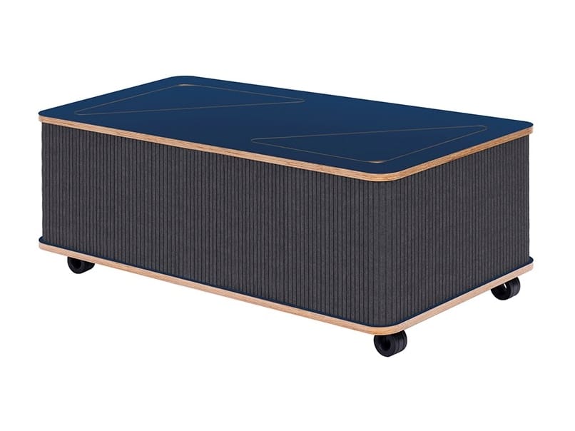 Низкий журнальный столик из войлока с колесами Askia THE CATCHER ARCH-00043317 - Вид №3