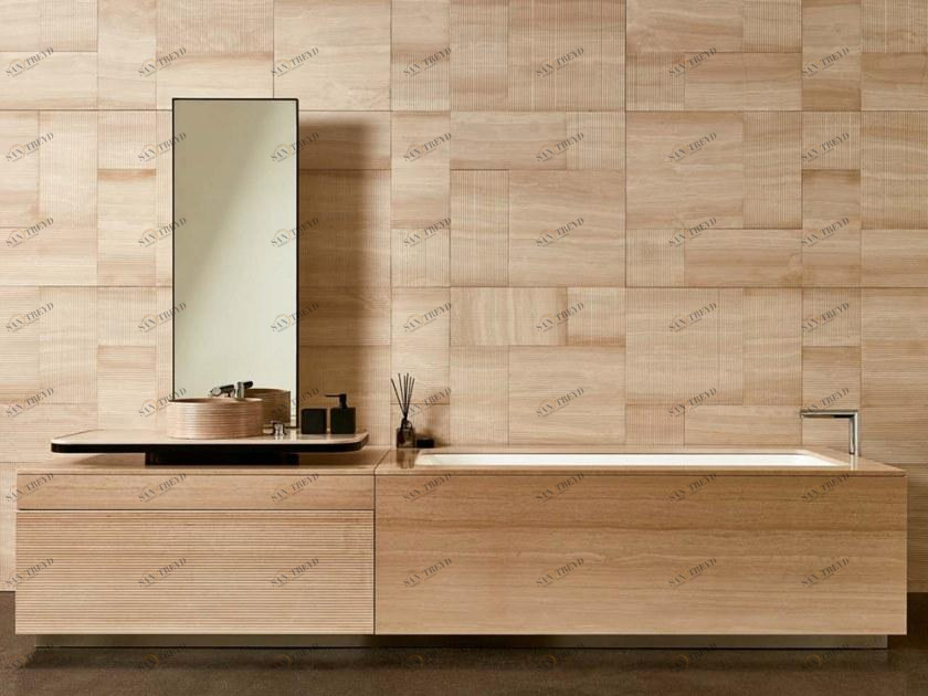 MONITILLO MARMI Встроенная система шкафов для ванной с раковиной и ванной sun-id-1370490