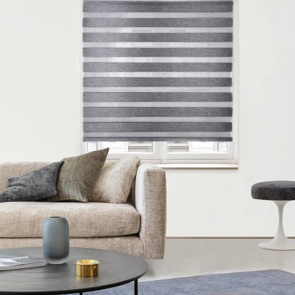 Штора рулонная день-ночь блэкаут Miamoza 180x175 см серая Д/Н BLACKOUT STLM-2017519 - Вид №2