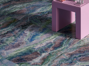 Пол / керамогранит с мраморным эффектом