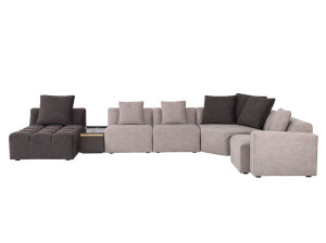 Модульный угловой диван из ткани