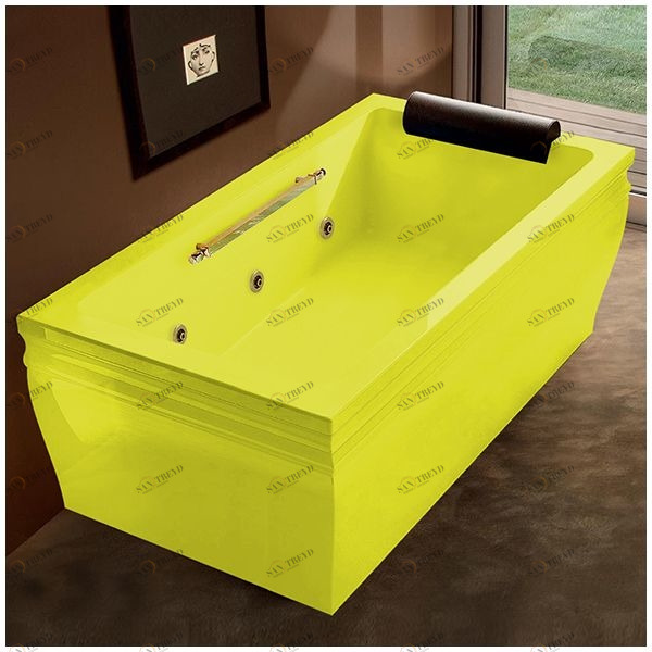 Ванна с гидромассажем жёлтая с золотом Gruppo Treesse Blanque 1810 DXSTDV1617ZZ