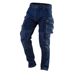 Брюки рабочие с усилением колена Neo Tools Denim синие размер XXXL рост 190-193 83303329 STLM-2103312