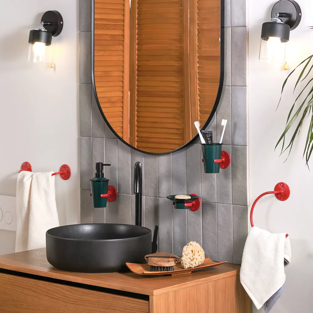 Мыльница Moroshka Trud керамика цвет зелено-красный STLM-2195279 - Вид №7