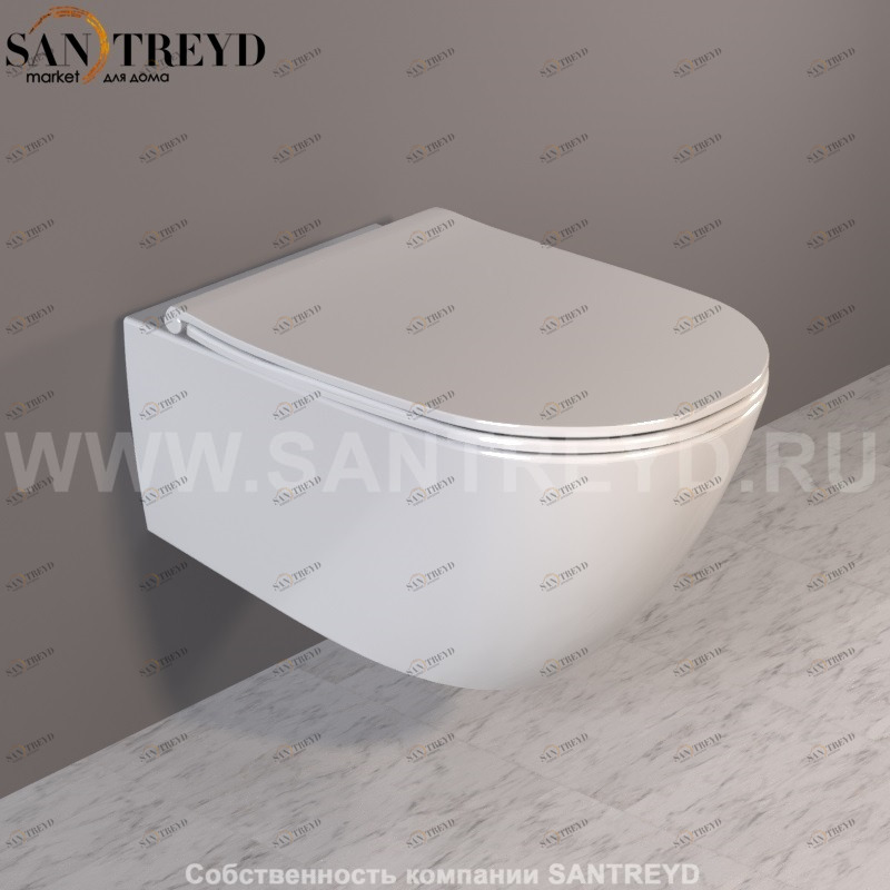 371401 Подвесной унитаз настенный Белый Kerasan Aquatech Италия