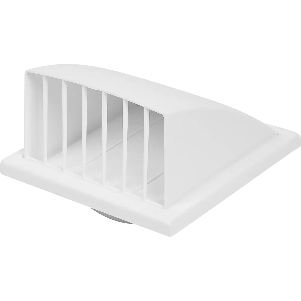 Решётка вентиляционная Вентс 186x186 мм D125 мм пластик цвет белый STLM-2097353